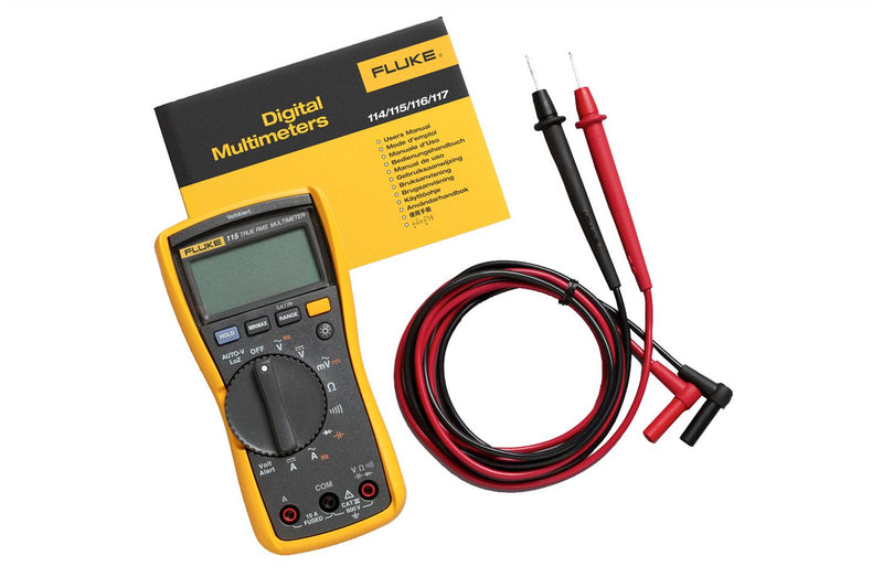 FLUKE 115 + 5673B -  DMM Kit, FLUKE 115 Digital Multimeter, Pomona 5673B Electrical DMM Test Lead Kit